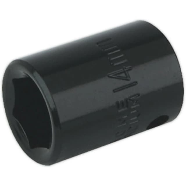 Loops 14mm Forged Impact Socket - 3/8 Inch Sq Drive - Chrome-Vanadium Wrench Socket Multi