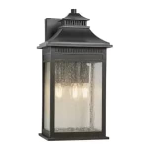 Livingston 3 Light Large Coastal Wall Lantern - Imperial Bronze Finish, E14
