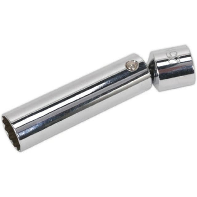 Loops 14mm 12-Point Spark Plug Socket - Universal Joint - 3/8" Sq Drive - Magnetic Multi