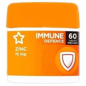 Superdrug Zinc 15mg Tablets x 60