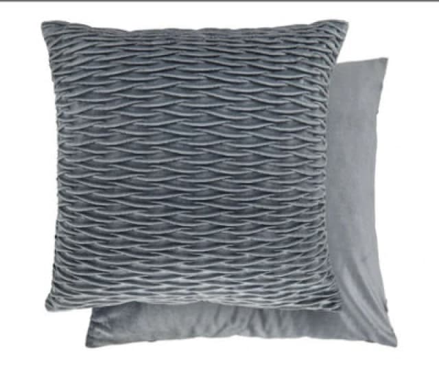 New Edge Blinds Millie Collection Soft Velvet Cushion Cover in Grey Size: 43cm x 43cm Grey Unisex 43cm x 43 cm