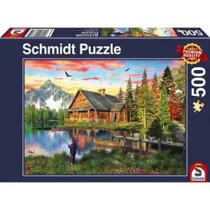Fishing at the lake Jigsaw Puzzle (500 Pieces)