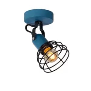 Lucide Pola Modern Ceiling Spotlight Children 1xE27 Blue