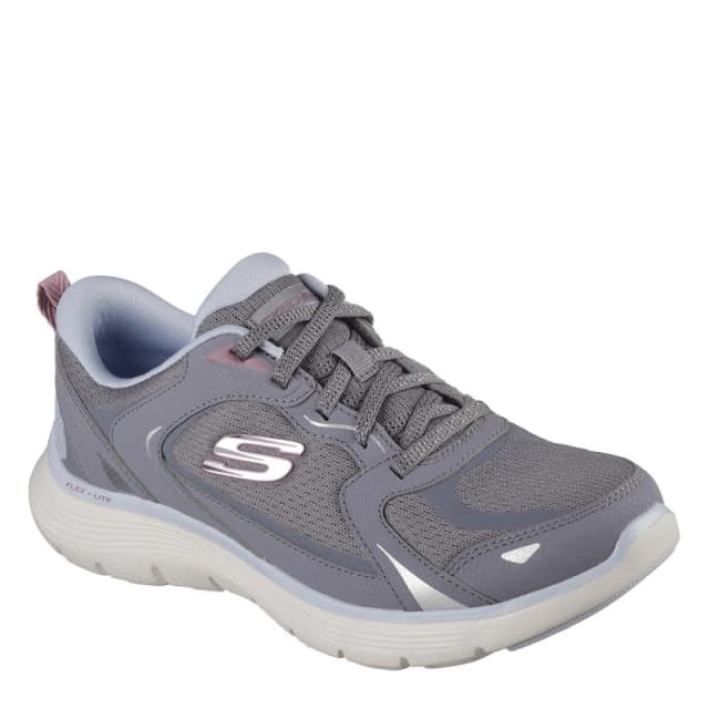 Skechers Womens Casual Low-Top Trainers Charcoal/Multi female 4 (37)