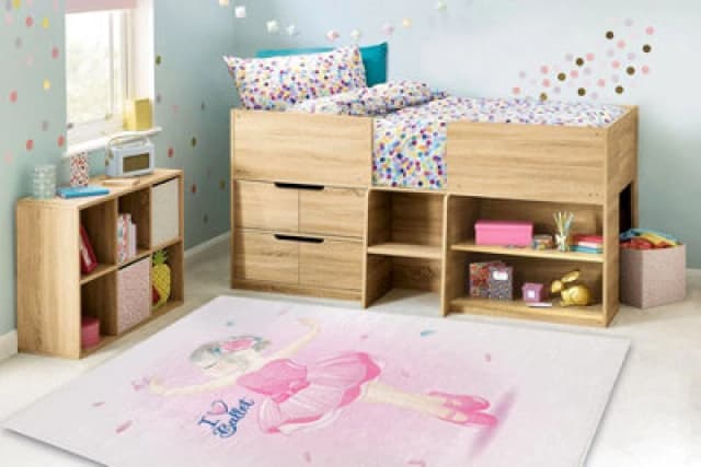 RugsX Bambino 42830 Washing Carpet Ballerina For Children Anti Slip - Pink 80X150 Cm