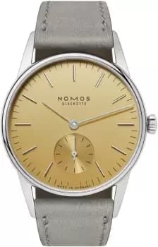 Nomos Glashutte Watch Orion 33 Gold Sapphire Glass