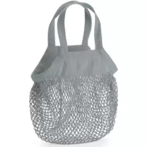 Westford Mill Mini Mesh Tote Bag (One Size) (Grey) - Grey