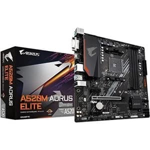 Gigabyte A520M AORUS ELITE AMD Socket AM4 Micro ATX Motherboard