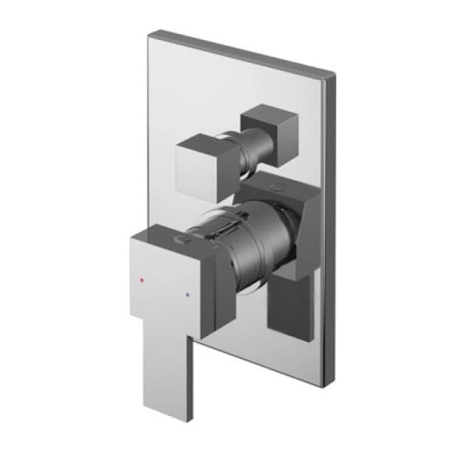 Balterley Concealed Manual Shower Valve with Diverter and Lever Handle 180mm Silver