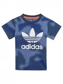 Adidas Originals Boys Infant Short Sleeve T-Shirt - Blue/White