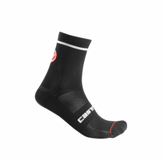 Castelli Entrata 13 Black Unisex Socks, Size S/M