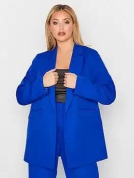 Yours Tailored Blazer Cobalt, Blue, Size 28, Women
