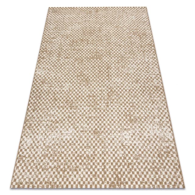 RugsX Flat Rug in Beige Size: 120cm x 170cm Beige Unisex 120cm x 170 cm
