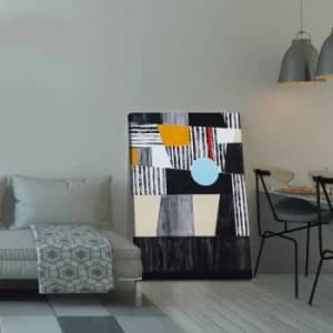 701002021C-026 Multicolor Decorative Canvas Painting