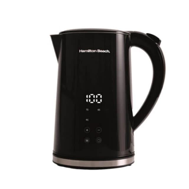 Hamilton Beach Electric Kettle Flexicontrol Variable Temp 1.7L Black