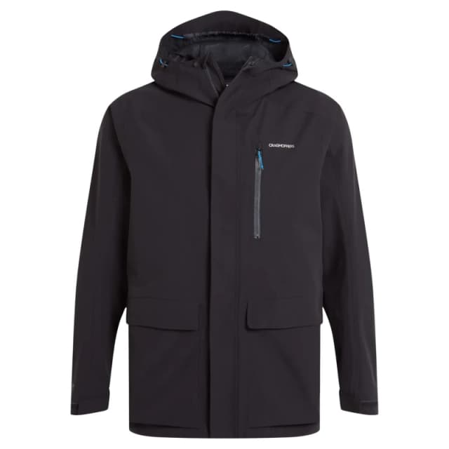 Craghoppers Craghoppers Men Lorton Stretch Waterproof Breathable Jacket in Dark Navy Size: large Dark Navy L Male 5063260096393