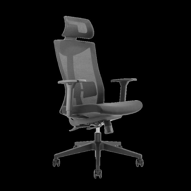 LogiLink Premium Office Chair. mesh back. black