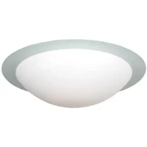 Dubro Bowl Semi Flush Ceiling Light White