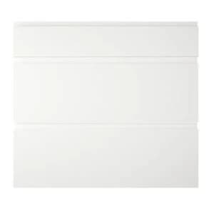 Cooke Lewis Appleby High Gloss White Pan drawer front W800mm Set of 3