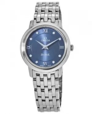 Omega De Ville Prestige Blue Diamond Dial Womens Watch 424.10.27.60.53.001 424.10.27.60.53.001