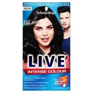 Schwarzkopf LIVE Intense Colour 099 Deep Black Hair Dye Black