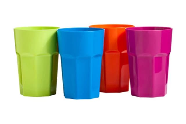 Premier Housewares Round Set Of 4 Assorted Plastic 440ML Tumblers, Colorful Round Tumbler, Durable & Scratch Resistant Tumbler Multi