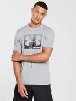 Urban Armor Gear Boxed Logo Sportstyle T shirt Light Steel Heather Size 2XL Men