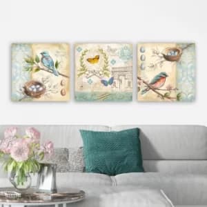 DRPRC03 Multicolor Decorative Canvas Painting (3 Pieces)