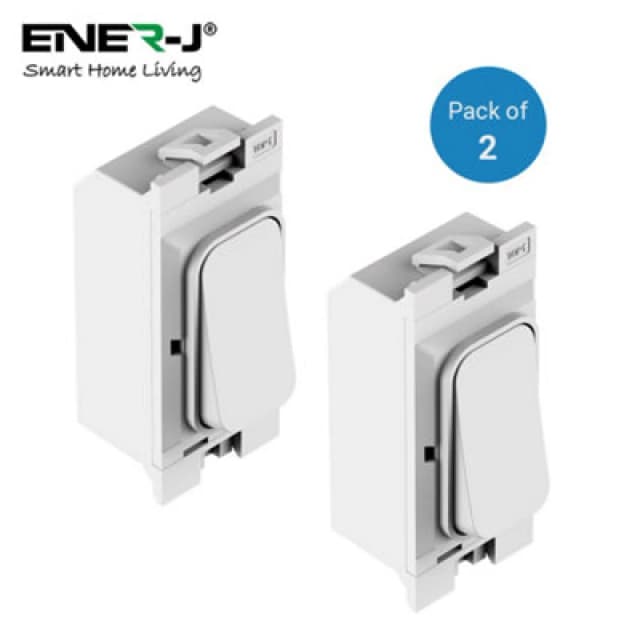 Ener-J Ener - J Hager Kinetic Wireless Grid Switch Pack Of 2 White