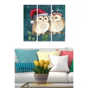 MDF2984138 Multicolor Decorative MDF Painting (3 Pieces)