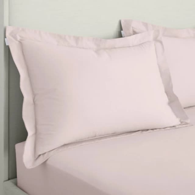 Bianca '200 Thread Count Cotton Percale' Oxford Pillowcases Pink