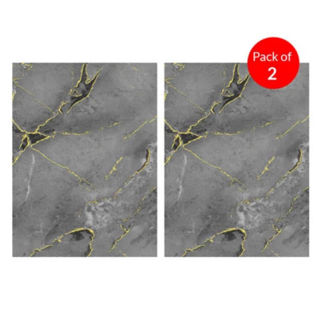 Ener-J High-Gloss Pet Charcoal Panel With Gilded Gray Marble Design Size:1220 X 2440 X 8mm (Pack Of 2)