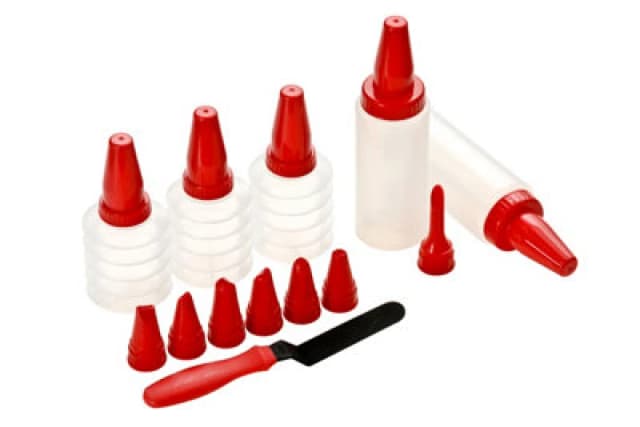 Premier Housewares Hallie 8 Plastic Decorating Nozzles Decorating Set Red