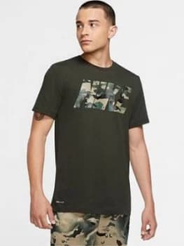 Nike Training Dry Plus Size T-Shirt, Khaki, Size 4XL, Men