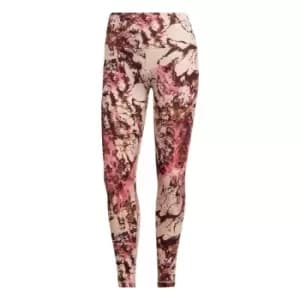 adidas Yoga Essentials Print 7/8 Tights Womens - Bliss Orange / Golden Beige