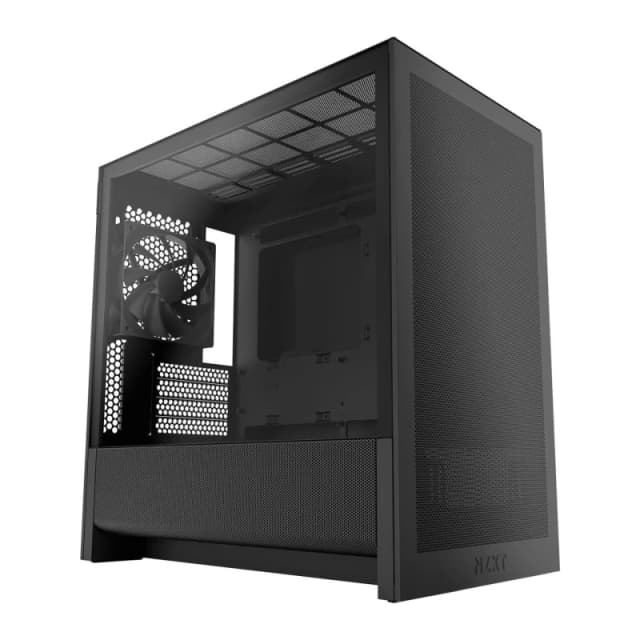 NZXT H3 Flow Tempered Glass Black Micro-ATX PC Gaming Case - CC-H31FB-01