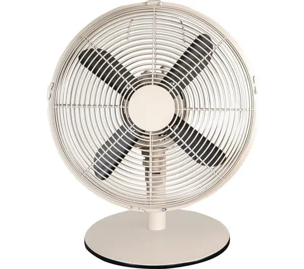 Russell Hobbs RHMDF1201GR 12" Desk Fan - Brushed Greige, Cream,Silver/Grey 5056233982922