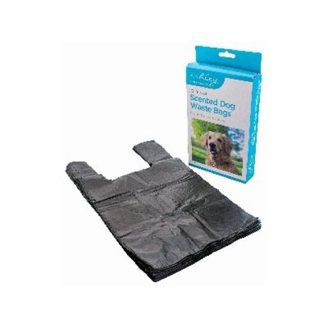 Ashley Dog Poo Bags - Black - Pack of 72 Black