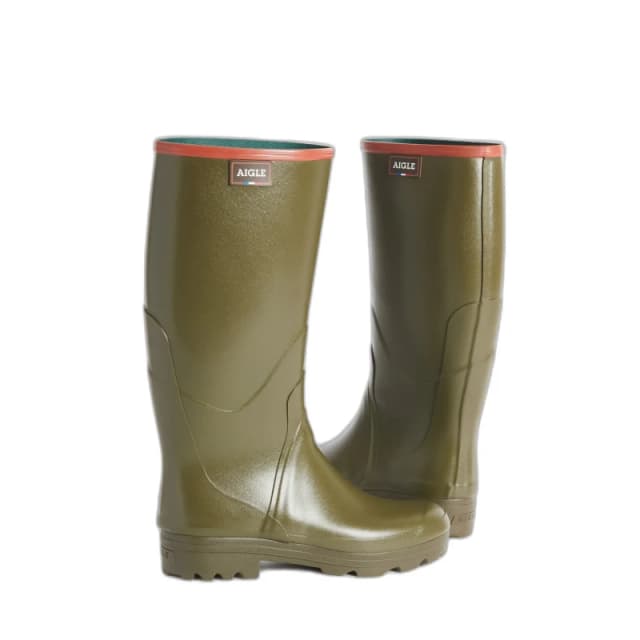 Aigle Mens Chambord Pro 2 Kaki Wellington Boots - UK 10.5 Green male CB0528KKI45