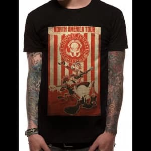 Looney Tunes - Tour Poster Mens Small T-Shirt - Black