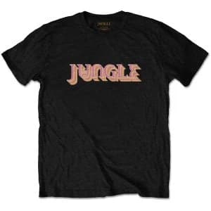 Jungle - Colour Logo Unisex Large T-Shirt - Black
