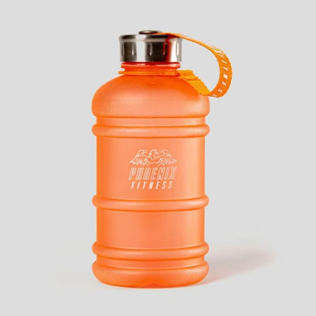 Phoenix Fitness Water Bottle 2 Litre or 1 Litre Orange unisex 2L