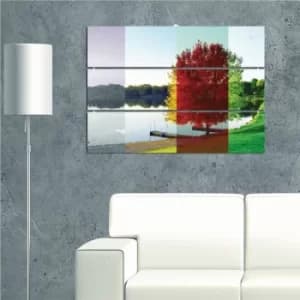 PY25 Multicolor Decorative MDF Painting (3 Pieces)