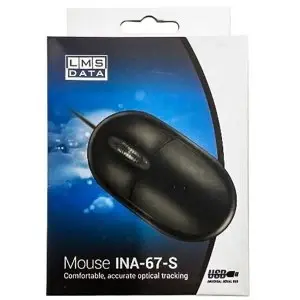 Dynamode INA-67S mice USB Optical 1000 DPI Ambidextrous Black