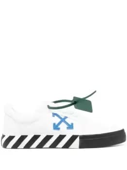 OFF-WHITE Vulcanized Low Top Sneakers White/Blue