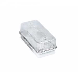 KnightsBridge 100W IP65 ES E27 Aluminium Base Bulkhead - Clear Cover