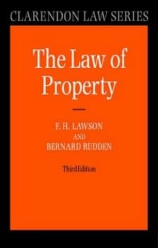 The Law of Property by F H Lawson Book