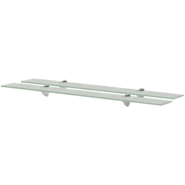 VIDAXL Floating Shelves 2 pcs Glass 90x10cm 8mm Vidaxl 3051516