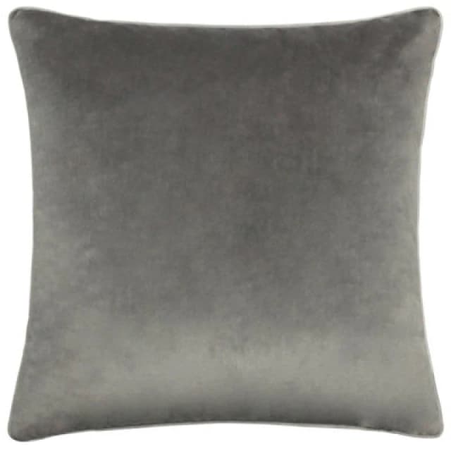 Furn. Meridian Velvet Feather Filled Cushion, Grey, 45 X 45Cm