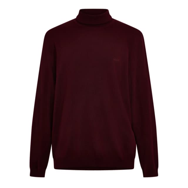 Boss Mens Baldebert E Turtle Neck Jumper Dark Red male 2XL
